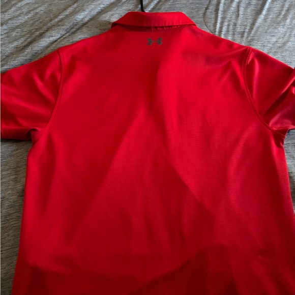 Under Armour Men's Vibrant Red Polo - Picture 6 of 6
